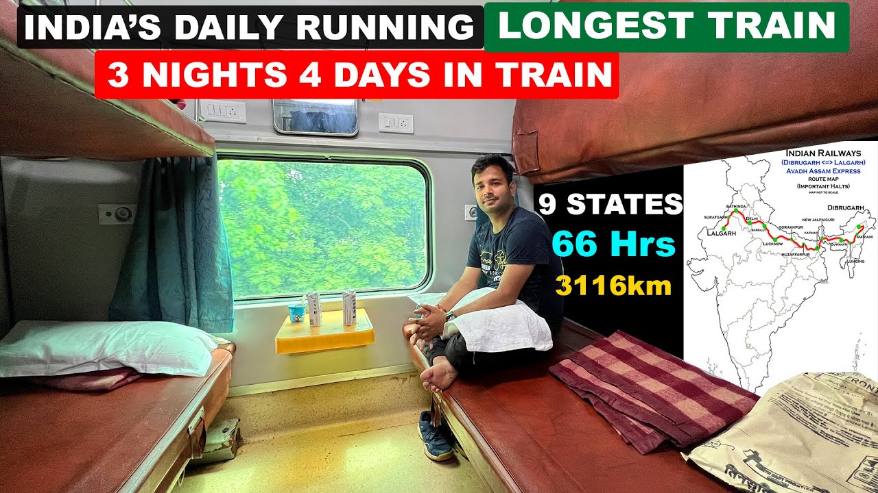 Journey in India's Longest Daily running train Avadh Assam Express