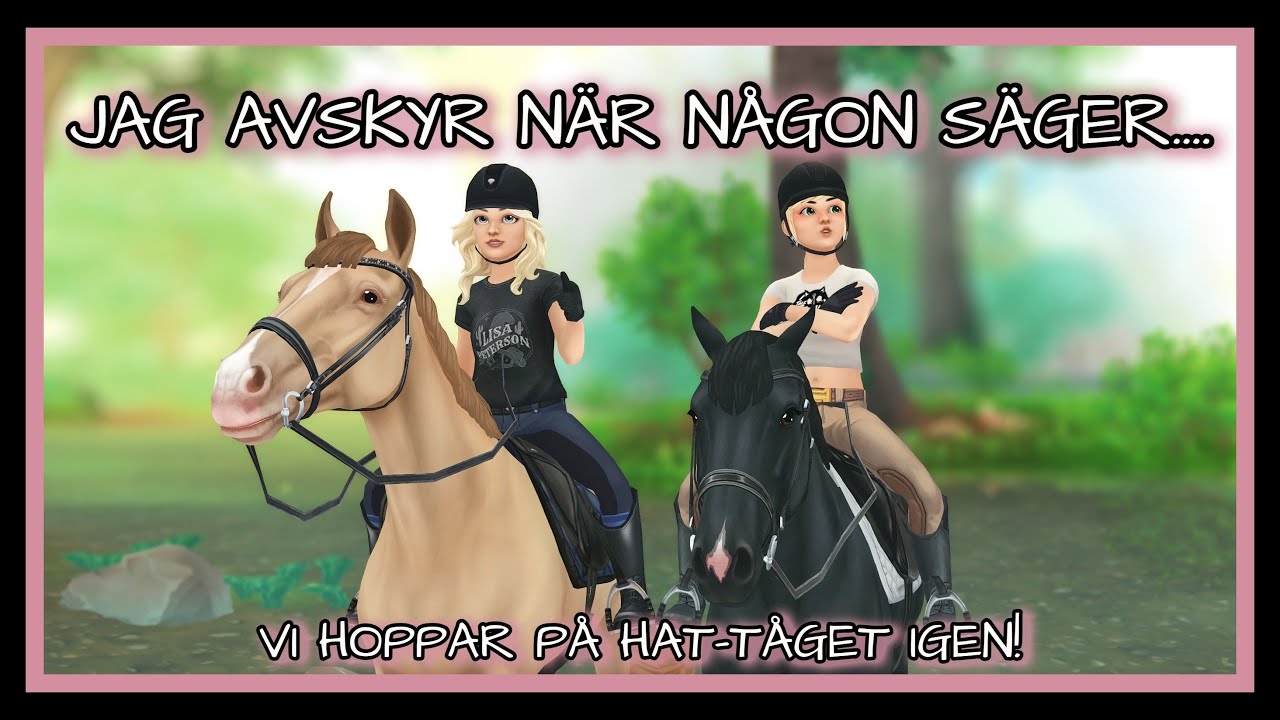 Jag avskyr när någon säger.... vi hoppar på hat-tåget igen!