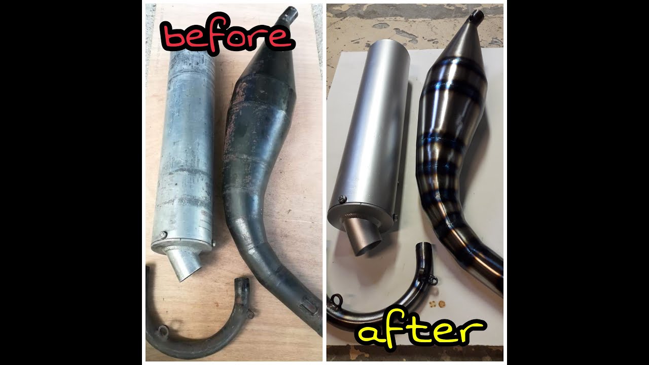 RÉNOVATION + BLEUIR UN POT D’ÉCHAPPEMENT TM K5