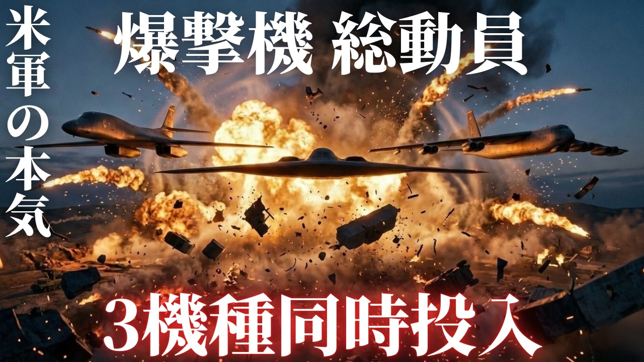 B-2だけじゃない！B-1BとB-52もイラン参戦…米軍戦略爆撃機フルパッケージの全貌