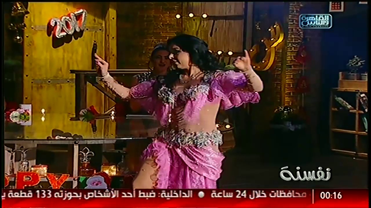 Alla Kushnir bellydancer-New Year 2017  program on TV channel Al Kahera Wal Nas