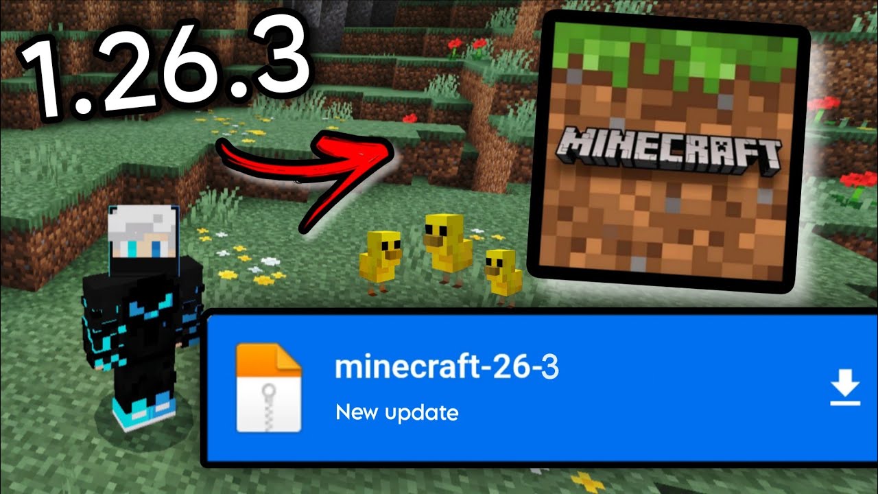 MINECRAFT 1.26.3 PARA ANDROID // ULTIMA VERSION DE MINECRAFT UPDATE BEDROCK 1.26.3.1