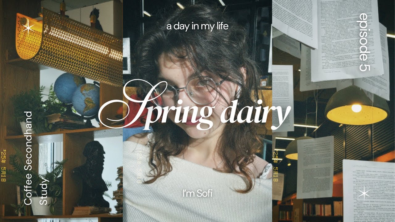 Дождливый май 📷/ spring dairy🌷/ Кофе, учеба и секонды ✨
