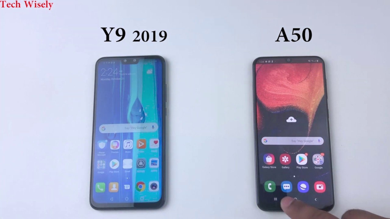 Galaxy A50 vs Huawei Y9 2019 | Speed Test Comparison