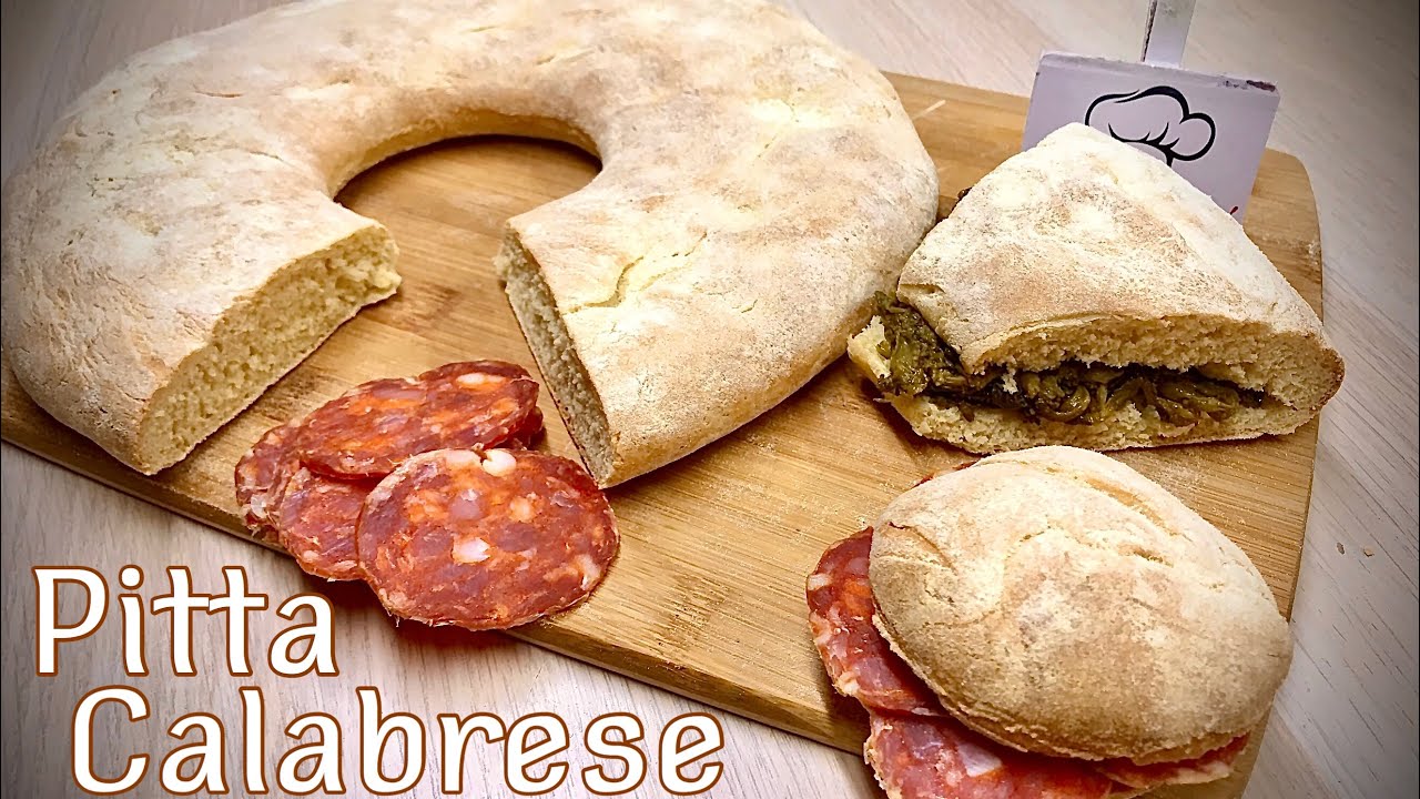 PITTA PANE CALABRESE 🥖 ricetta PANE tipico CALABRIAN PITTA BREAD 🍞