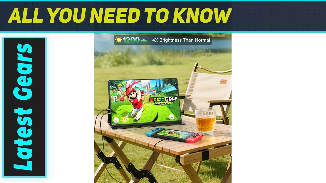 Newsoul 4K Portable Monitor: Insane 1200 Nits Changes Everything