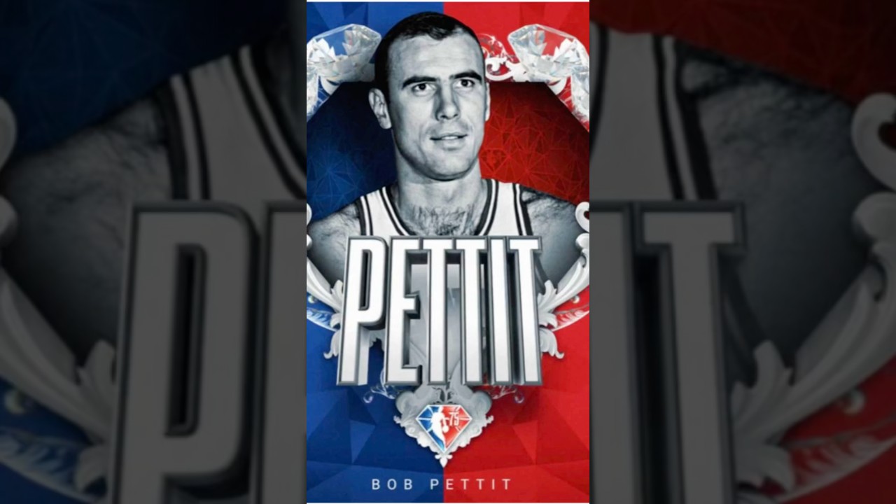 NBA 75 Rookie Autograph- Bob Pettit. 11x All Star. 10x All-NBA 1st Team. 2x MVP. HOF 1971