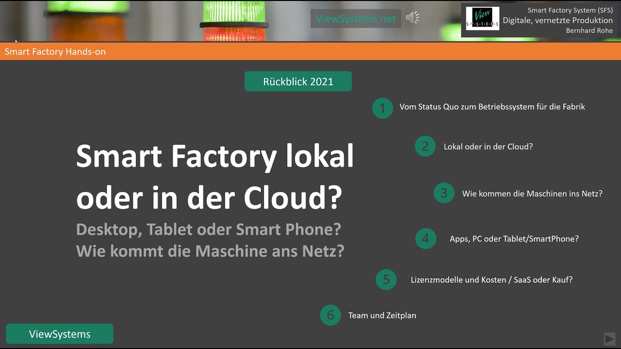 Smart Factory lokal oder in der Cloud
