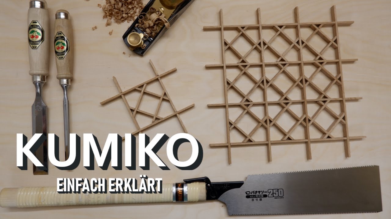 Kumiko mit EINFACHEN Werkzeugen selber machen! | Masu Tsunagi | Jonathan Domrös