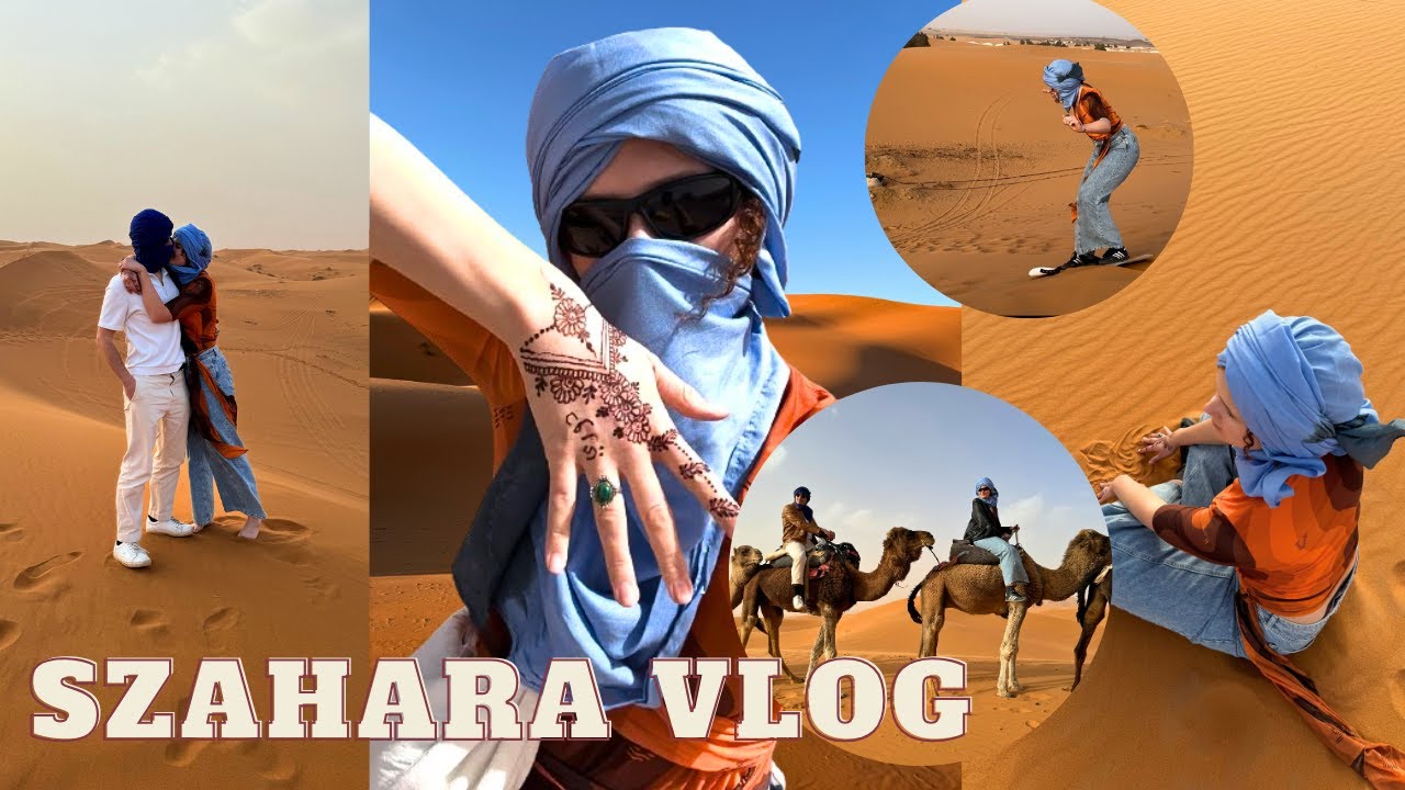 ÉJSZAKA A SIVATAGBAN! Tevegelés, Berber buli, Sandboarding I Marokkó Vlog