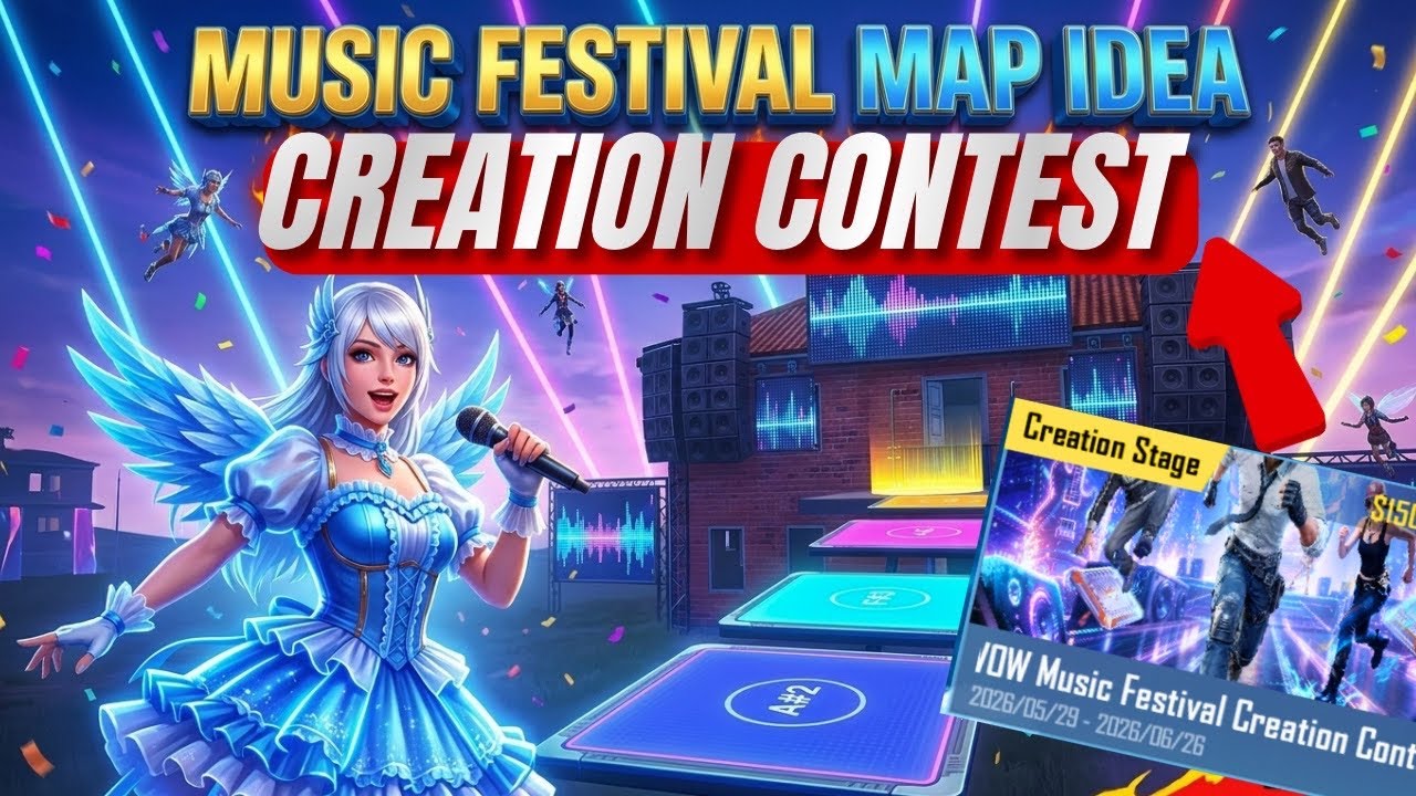 WOW MUSIC FESTIVAL CREATION CONTEST IS HERE 🔥MUSIC FESTIVAL CREATION CONTEST MAP IDEA PUBG MOBILE
