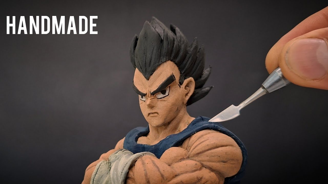 I Sculpted Vegeta from Dragon Ball | Full Process #Vegeta #DragonBall #ClaySculpture #Sculpting