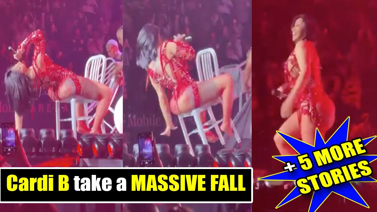 Cardi B takes a FALL on STAGE 😂😂+ 5 Stories