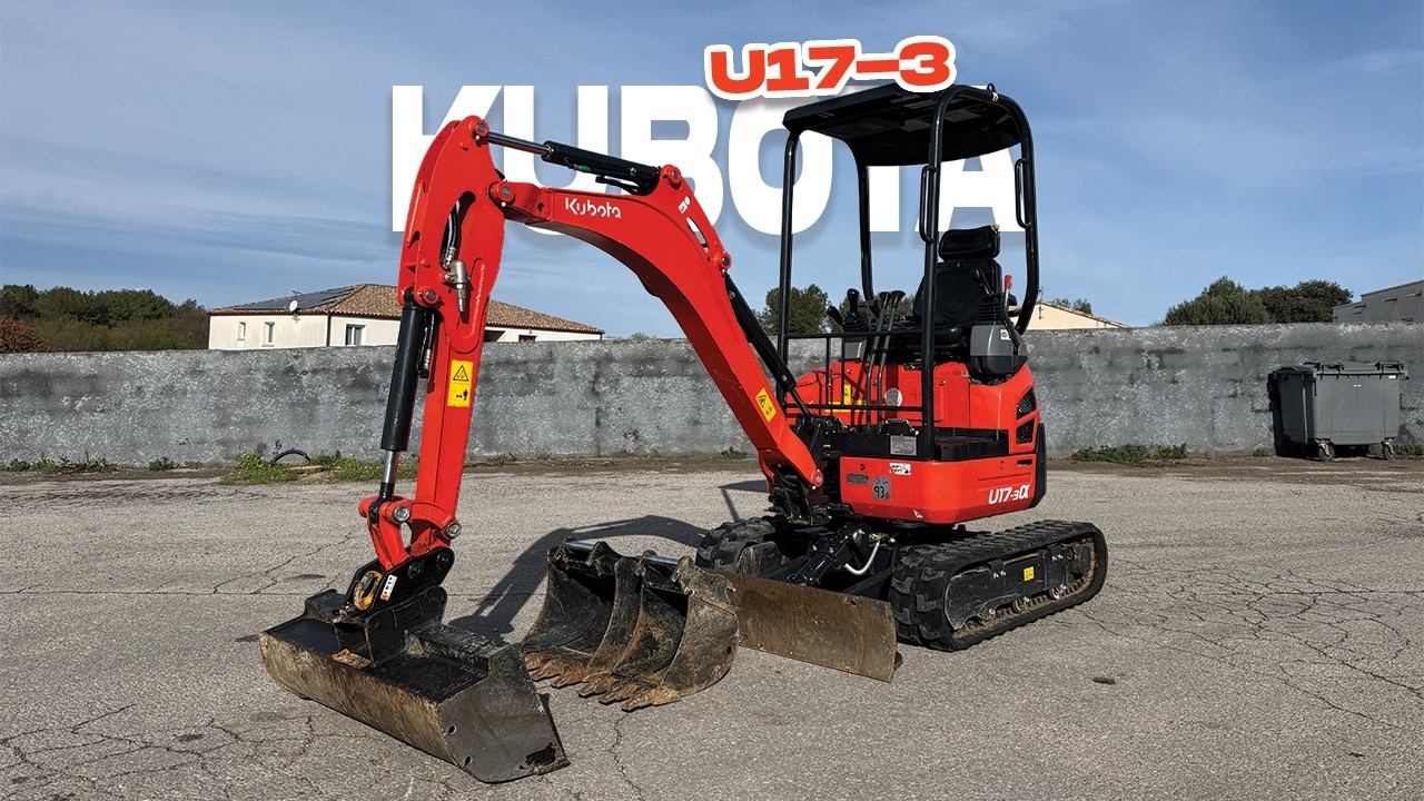 PRÉSENTATION MINI PELLE KUBOTA U17-3