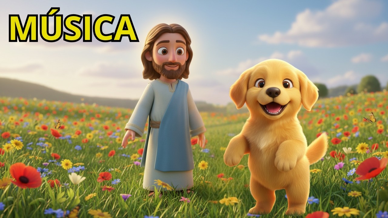 O Cachorrinho de Jesus 🐶✨ | Música Infantil Cristã Alegre e Animada | Melodia Pop Kids