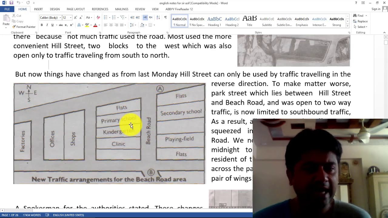 Beach road traffic nightmare/oxford english for under graduate lesson 1 b.com/b.a/bsc 1