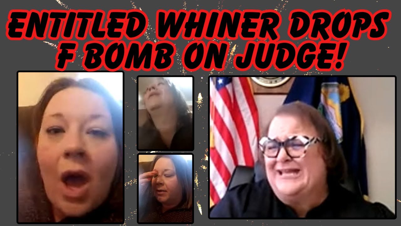 ENTITLED WHINER DROPS THE F BOMB ON THE JUDGE AND HER STAFF!