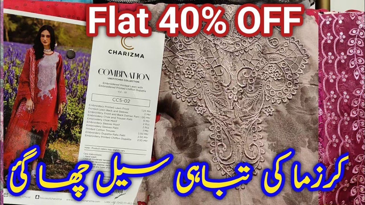 Charizma Azadi Sale Flat 40% Off Entire Stock