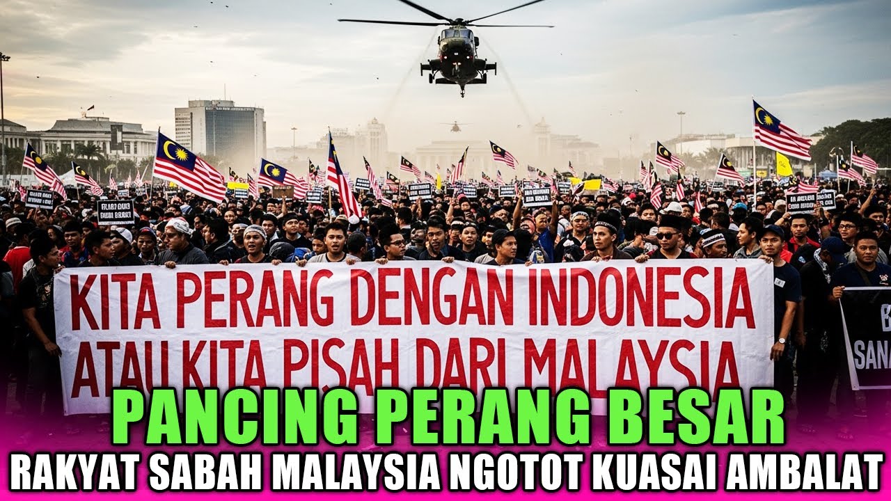 NEKAD‼️MALAYSIA PANCING PERANG BESAR, RAKYAT SABAH NGOTOT KUASAI AMBALAT