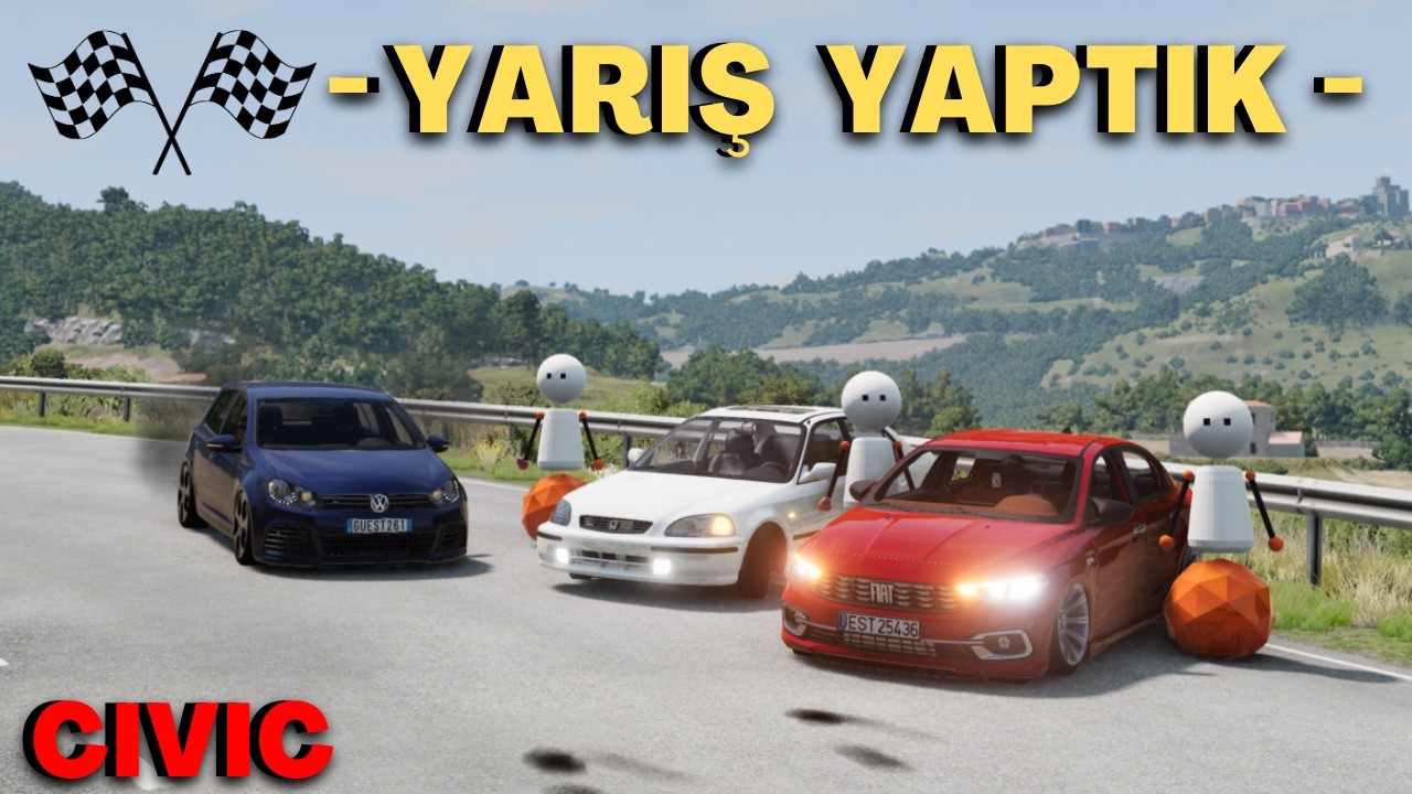 SİZ HEPİNİZ CIVIC TEK!! |BeamNG.drive