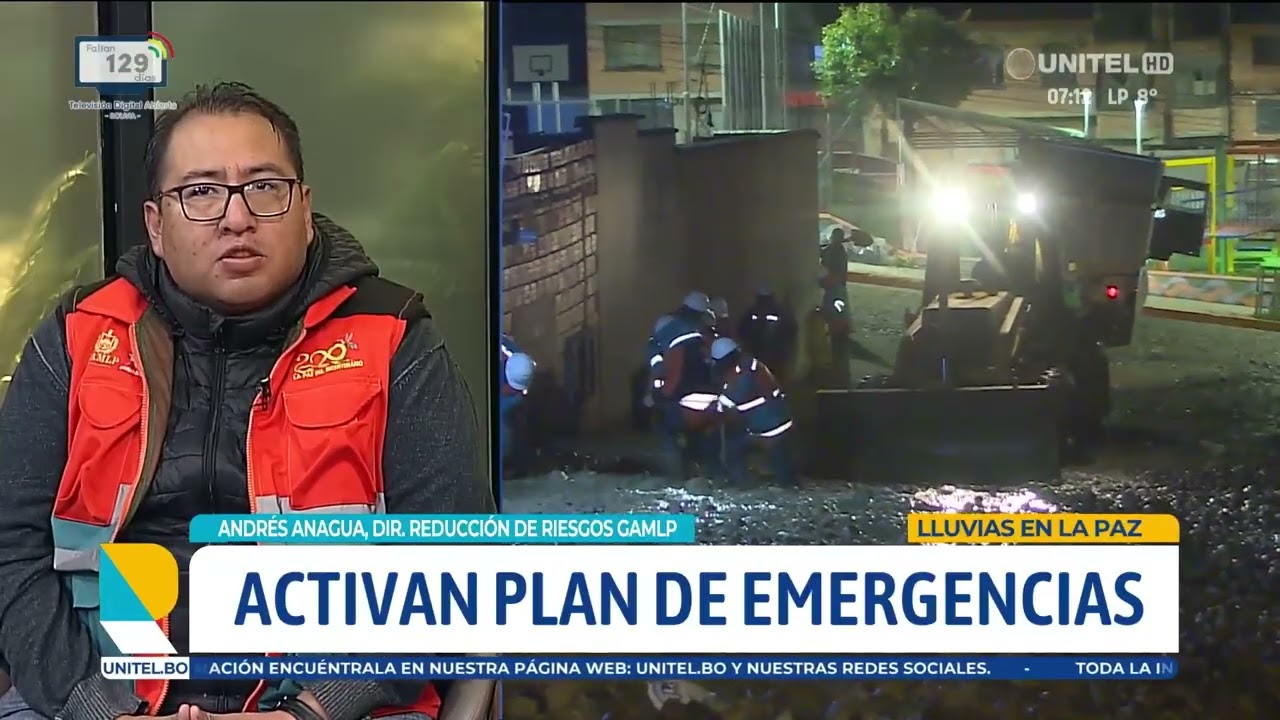​La Paz activa plan de emergencias por lluvias; hay una aplicación y tres recomendaciones clave