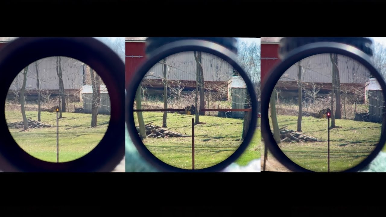 Trijicon Accupoint TR24 Amber Triangle Post, TR25 German #4 Crosshair, TR25 Red Triangle Post 150 Yd