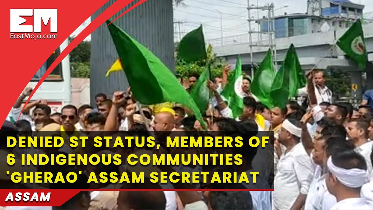Denied ST status, members of 6 indigenous communities 'gherao' Assam Secretariat