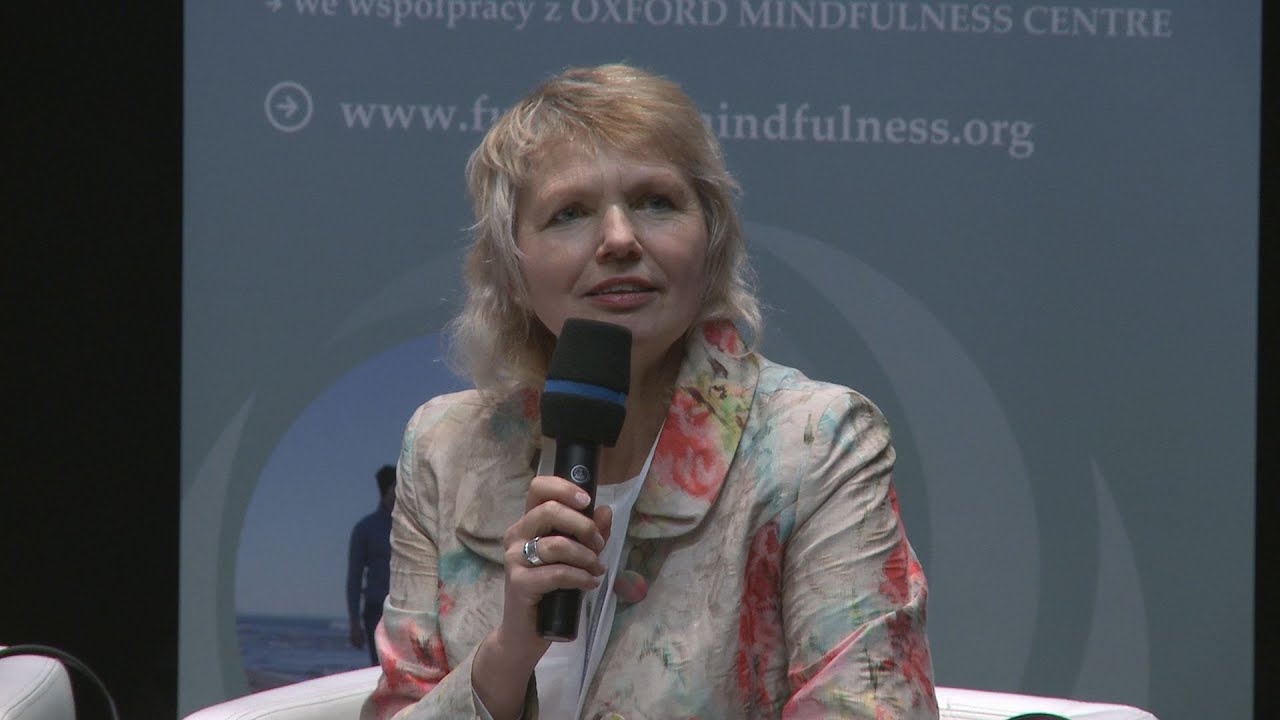 Ewa Kaian Kochanowska i jej goście na Konferencji Mindfulness w Gdańsku, styczeń 2019