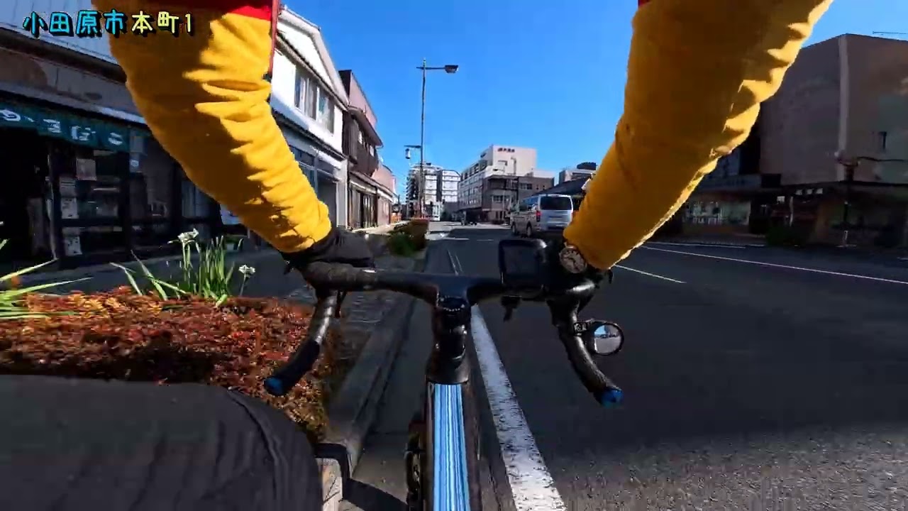 箱根湯本から走行・帰路 1月16日（箱根湯本駅前→小田原駅→二宮町、大磯町、平塚市、茅ヶ崎市→茅ヶ崎市柳島）FACTOR OSTRO VAM 1.0