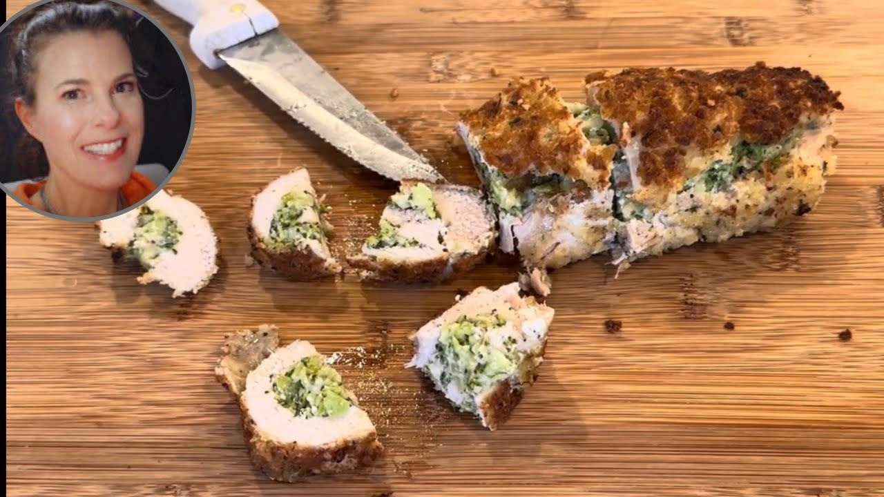 Cheesy Broccoli Stuffed Chicken Breast Recipe