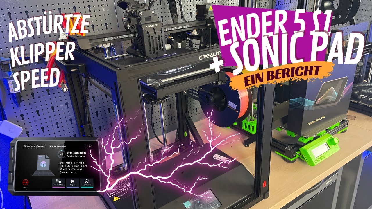 Creality Ender 5 S1 & Sonic Pad 🔥 DAS Power Paar auf Klipper-Speed