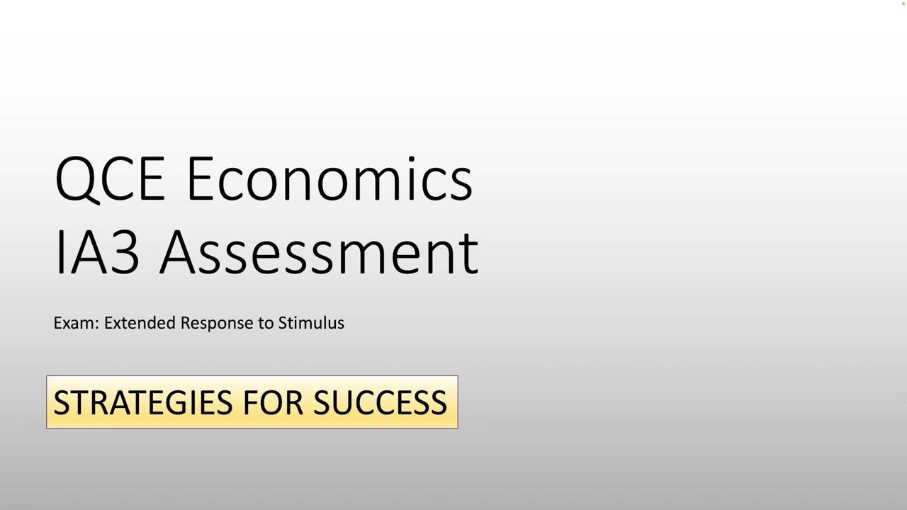 Оценка QCE Economics IA3: Стратегии успеха