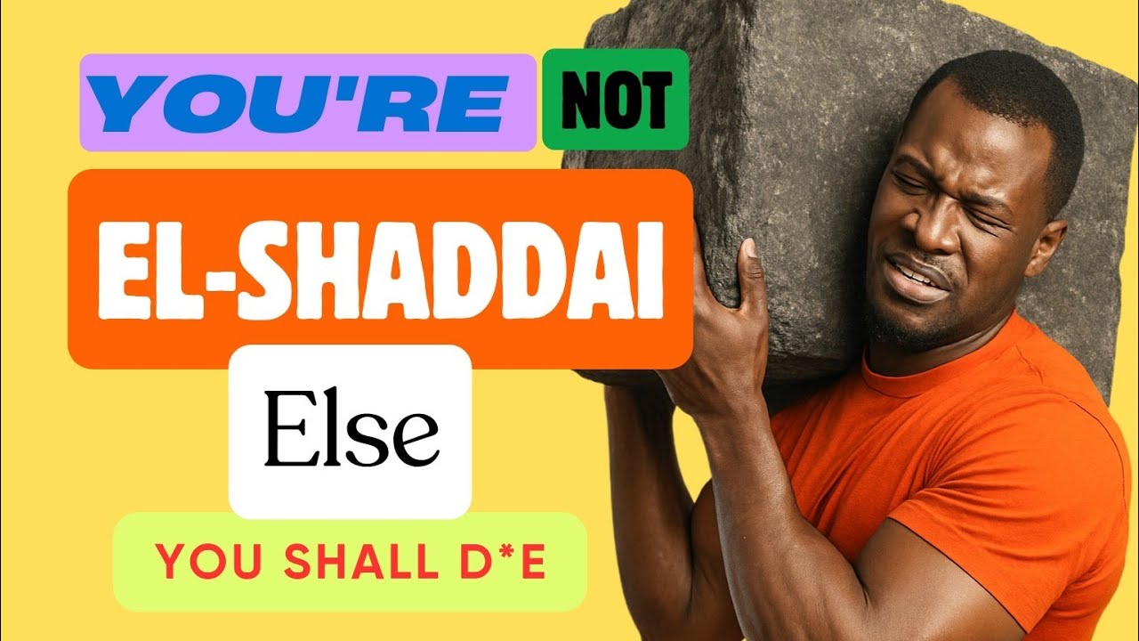 YOU'RE NOT EL SHADDAI, DONT K!LL YOURSELF TRYING - Yemi Adeoye 