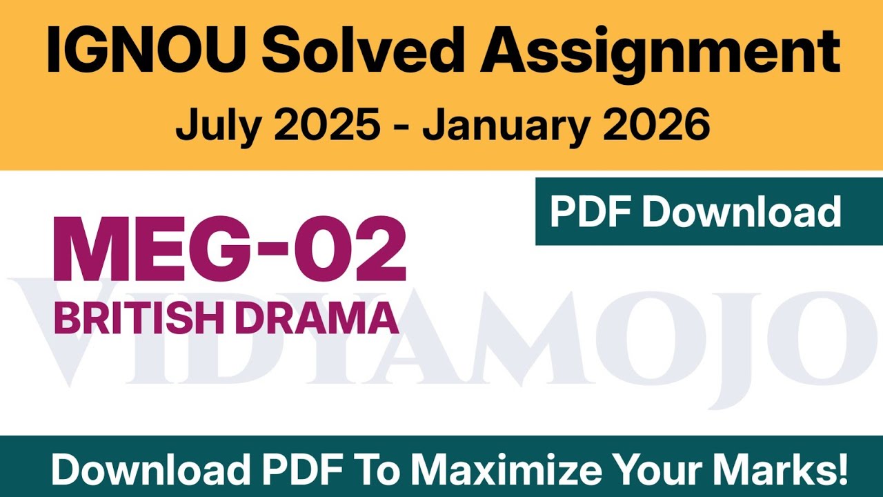 IGNOU MEG 02 Solved Assignment 2025-26 PDF Download