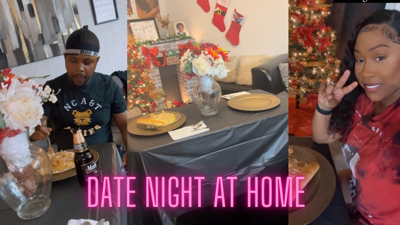 ROMANTIC DATE NIGHT AT HOME | CHEAP DATE | BLACK COUPLE