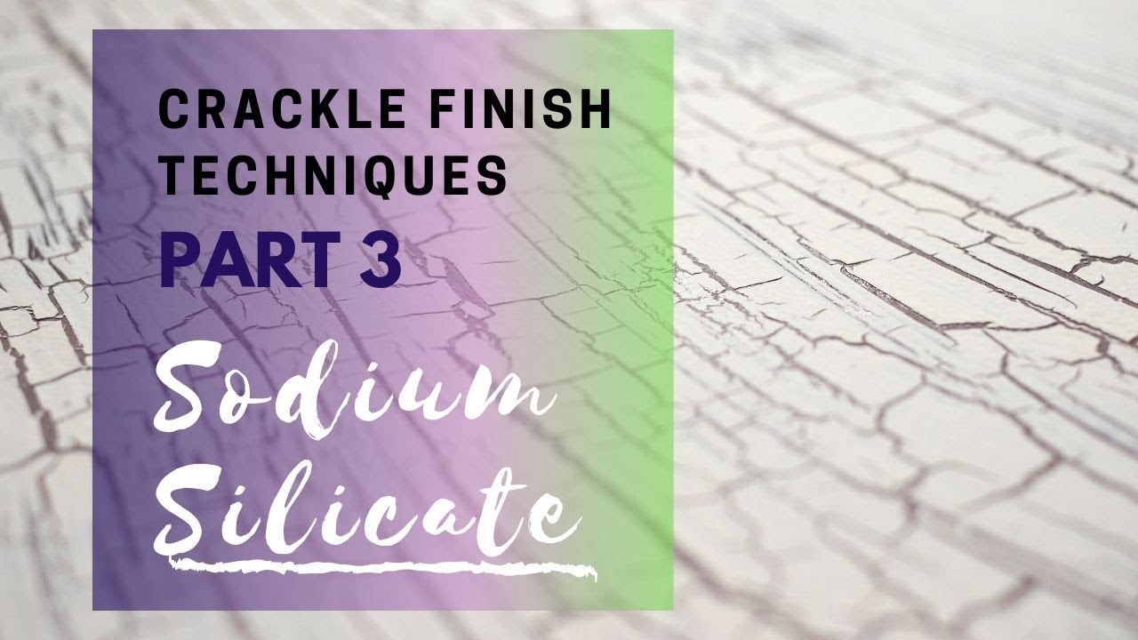 How to Create Paint Crackle Effects - Part 3 - Sodium Silicate - Scenic Art
