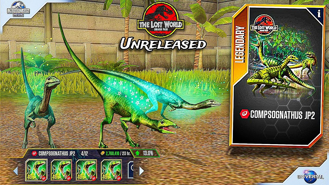 UNRELEASED COMPSOGNATHUS JP2 Showcase &ndash; New Legendary in Jurassic World The Game!