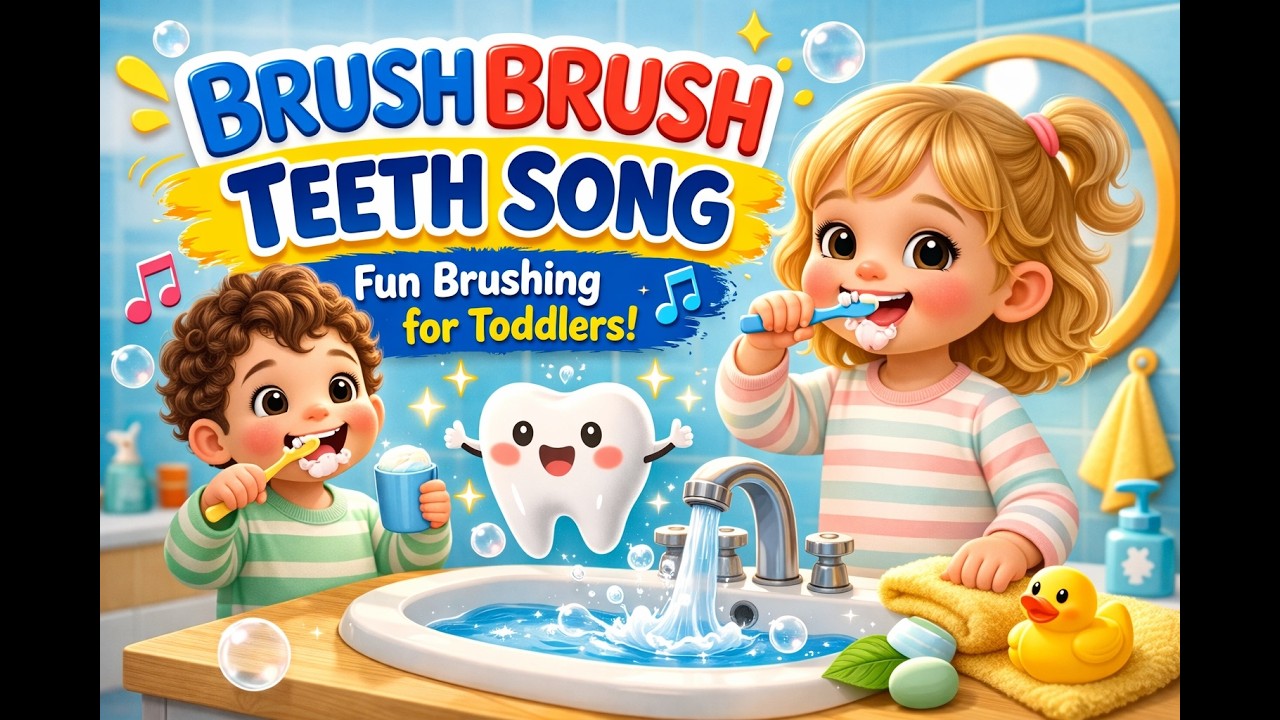 Brush Brush Teeth Song 🪥 | Toddler Brushing Song | Smarty Sprout