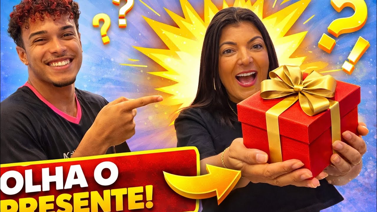 Dei um presente pra m&atilde;e da Ananda e ela amou