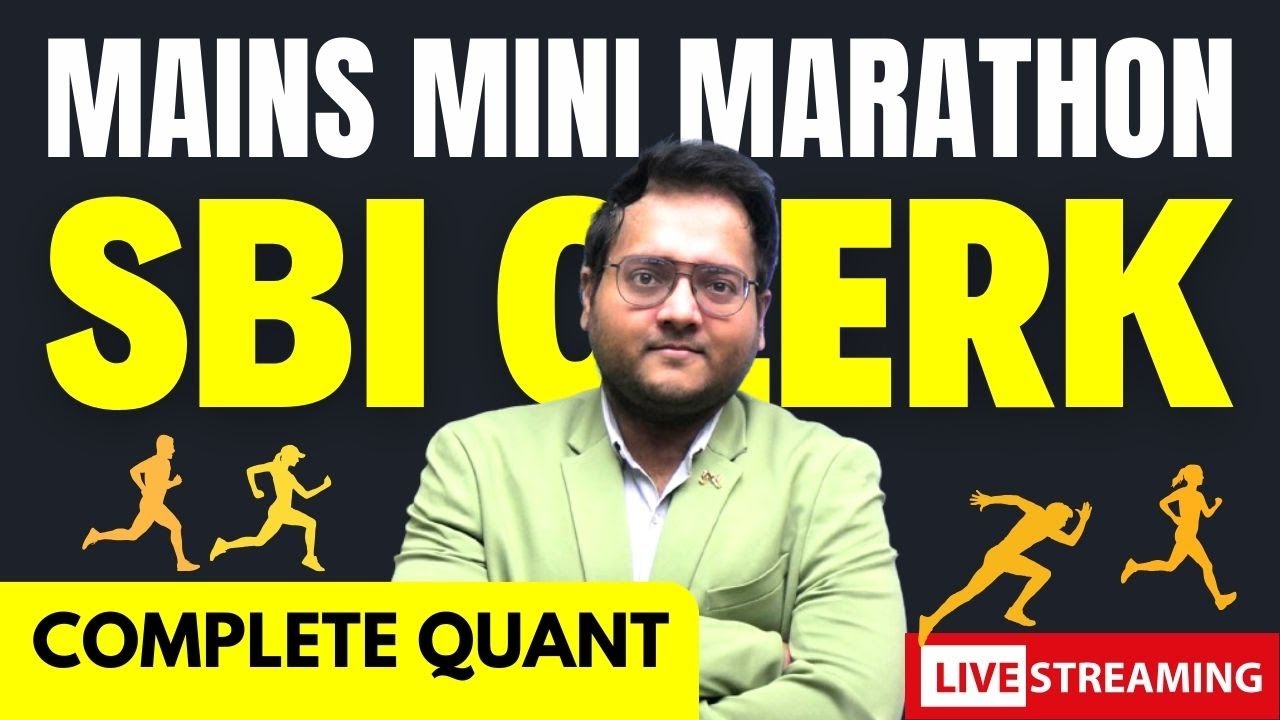 Mains Mini Marathon | SBI CLERK Mains Quant Marathon | Complete Quant Marathon | Harshal Sir