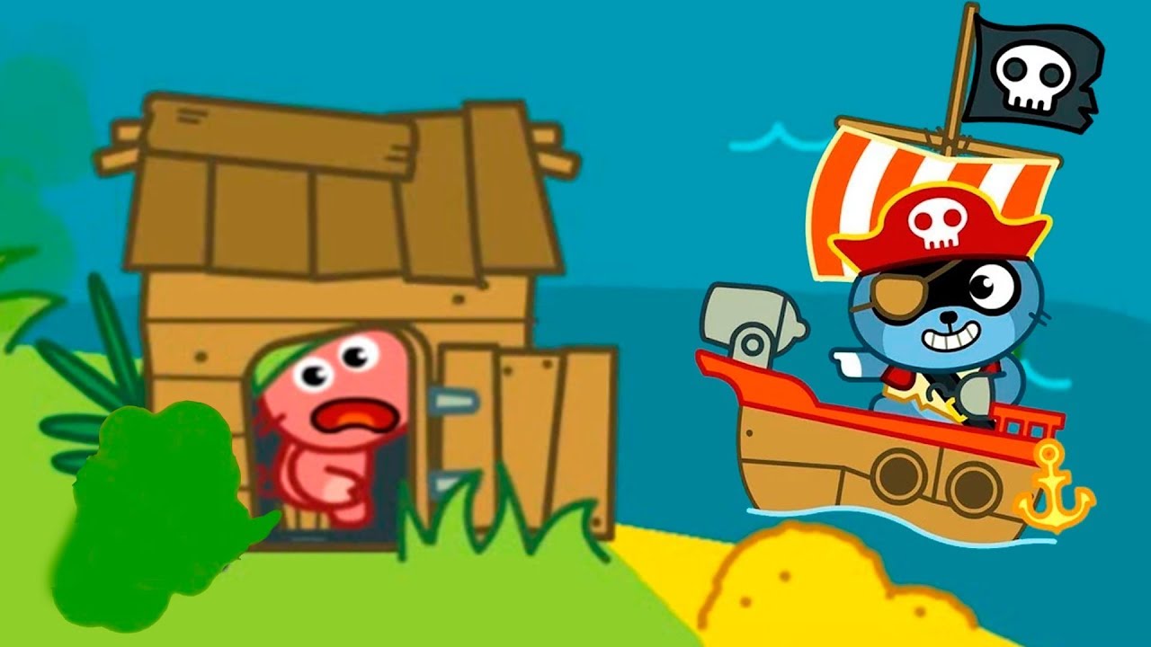 Пиратское приключение енота Панго | Играем в детскую игру