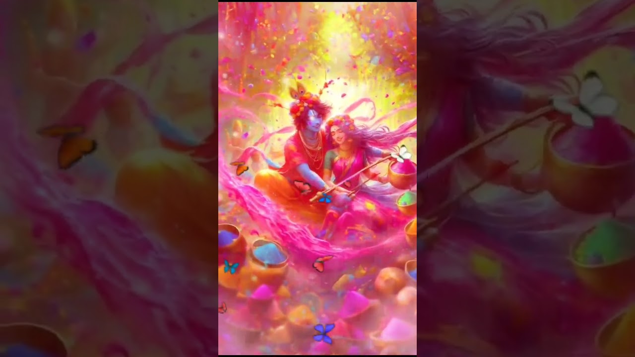 #holikedin #holi #radhakrishna #holispecial #love #shortvideos &hearts;️&hearts;️