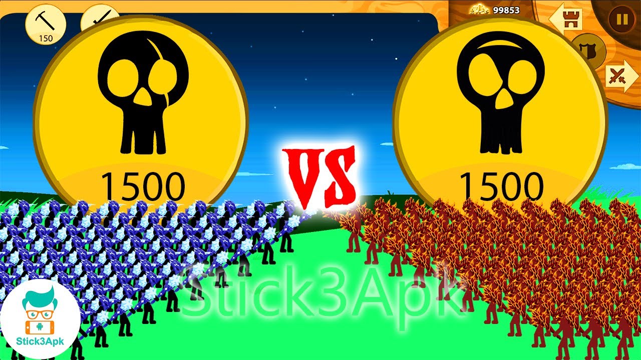 BOSS MODE: Glacial Uprising vs Borderland Flame | Stick War Legacy | Stick3Apk