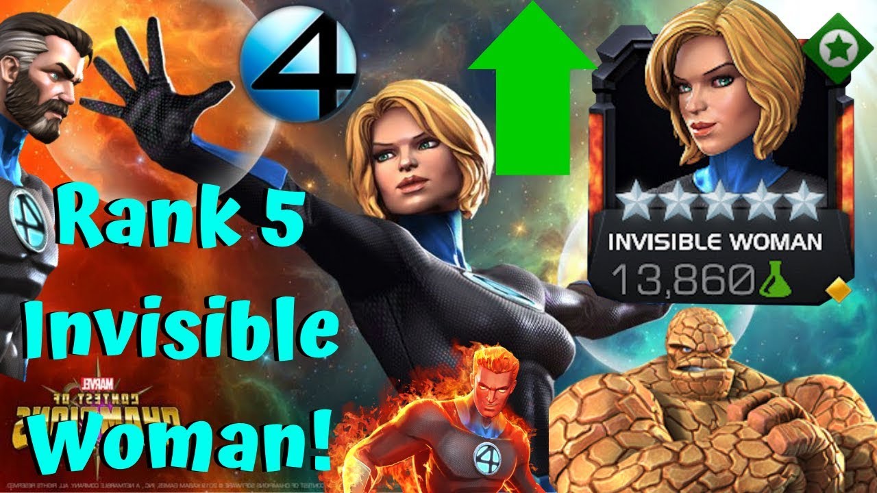 New Rank 5 Invisible Woman! Big Damage! Full F4 Synergy! - Marvel Contest of Champions