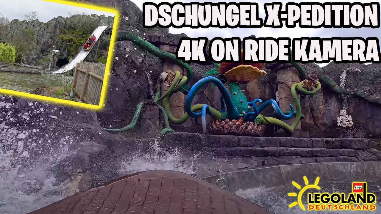 DSCHUNGEL X-PEDITION 🎥 4K On Ride Kamera 🌊 Wasserrutsche 🎇 LEGOLAND DEUTSCHLAND