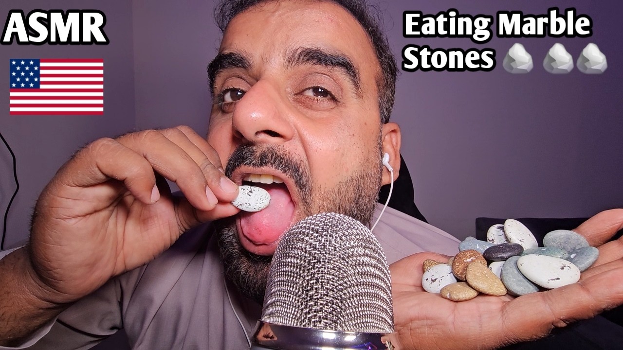 ASMR - Crushing Marble Stone 🪨 ( Extremely Crunchy Tingly sounds)