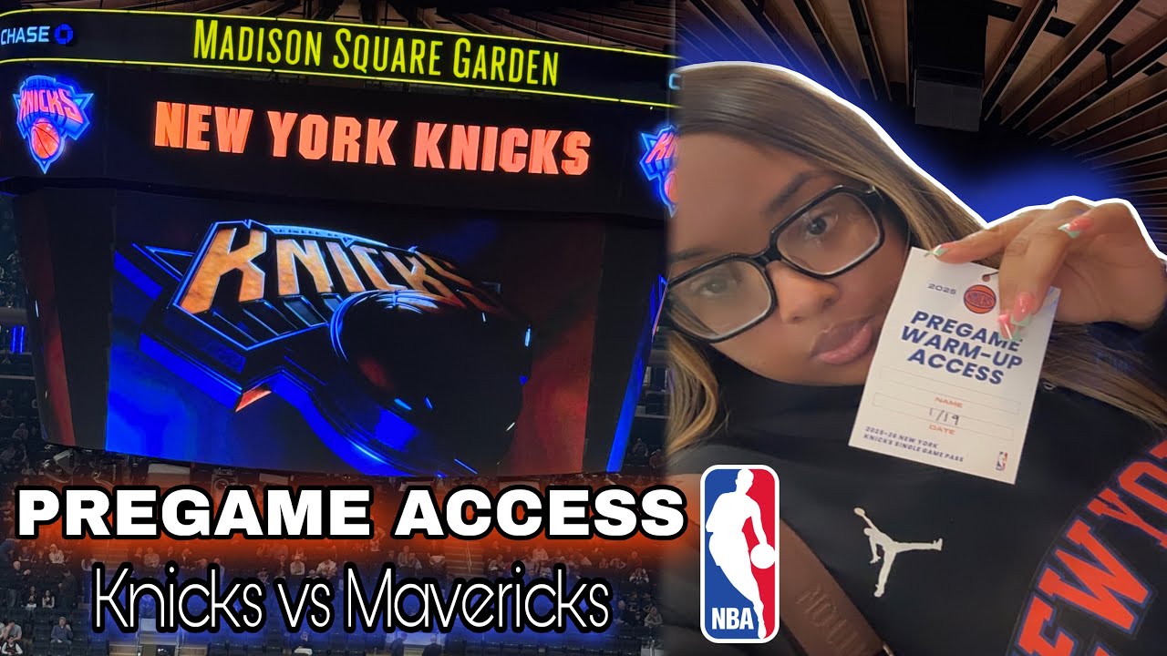 Knicks vs Mavericks at MSG | Pre Warm Up Access + Game Day Vlog 🏀🔥