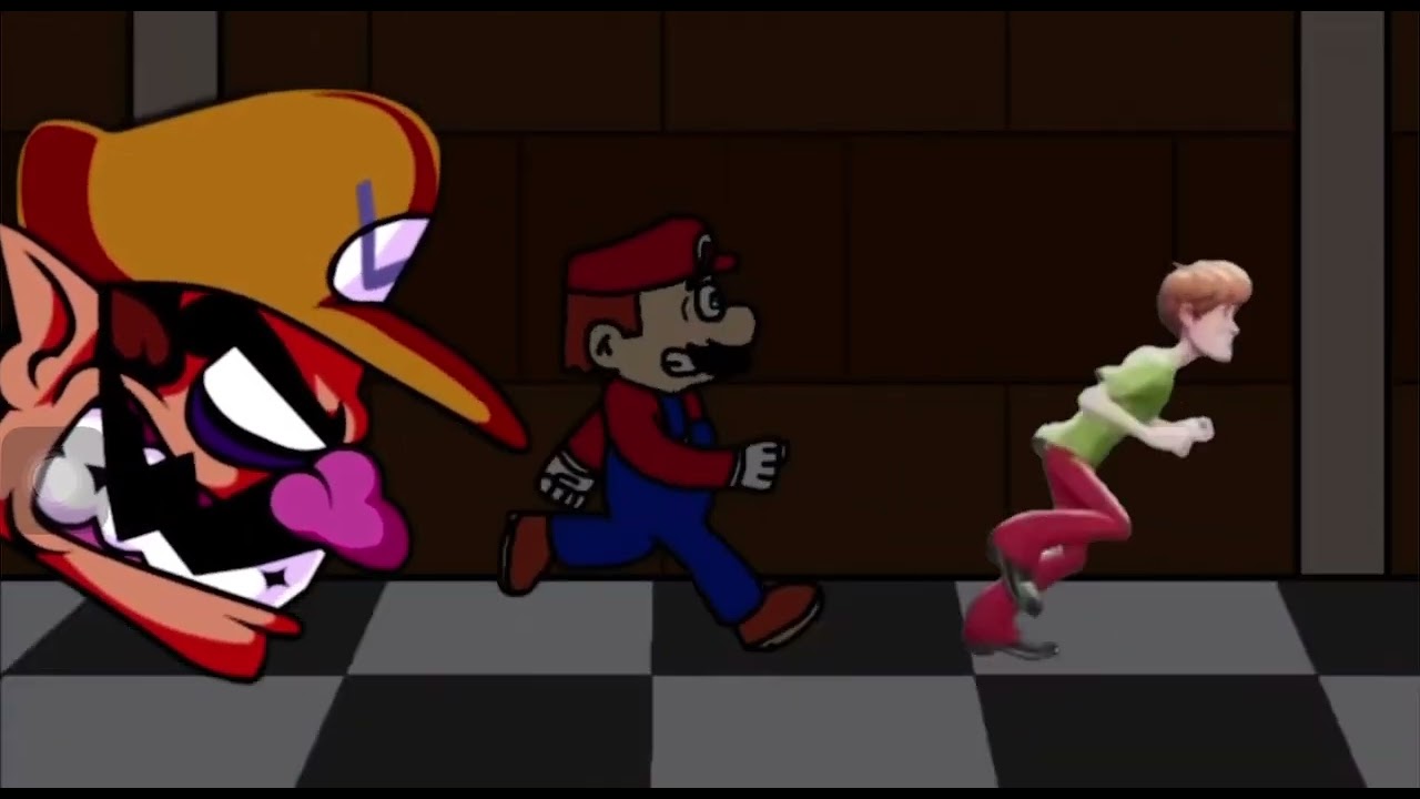 Shaggy Rogers in wario apparition ￼￼￼