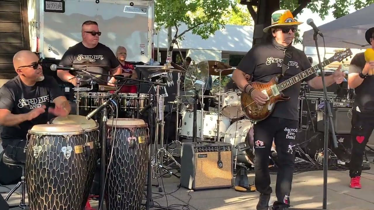 Sacred Fire Band performs Santana's Everybody's Everything on 7/24/25 at Windsor Town Green