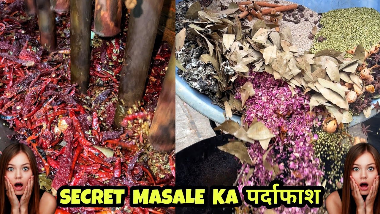 Making of 'SECRET MASALA' with 300+ Spices😱😱 आज होगा सीक्रेट मसाले का पर्दाफाश😳😳 Indian Street Food